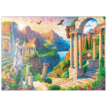 Darstellung des Puzzle Motivs puzzleplate Antique City 500 Puzzle