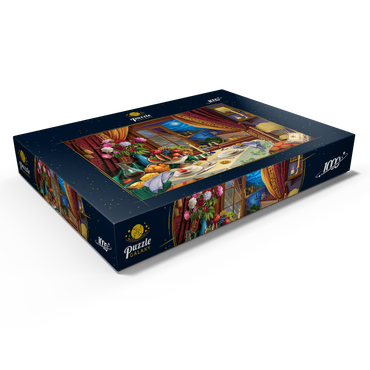 Darstellung des Puzzle Motivs Romantic Dinner 1000 Puzzle Schachtel Ansicht1