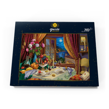 Darstellung des Puzzle Motivs Romantic Dinner 200 Puzzle Schachtel Ansicht3
