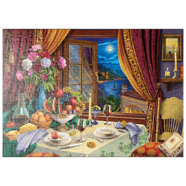 Darstellung des Puzzle Motivs puzzleplate Romantic Dinner 200 Puzzle