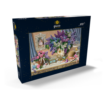 Darstellung des Puzzle Motivs Accessories & Lilac 1000 Puzzle Schachtel Ansicht2