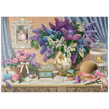 Darstellung des Puzzle Motivs puzzleplate Accessories & Lilac 1000 Puzzle