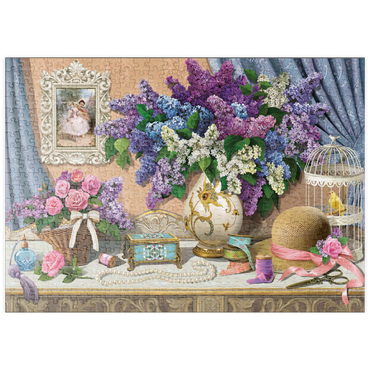 Darstellung des Puzzle Motivs puzzleplate Accessories & Lilac 500 Puzzle