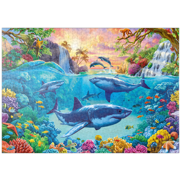 Darstellung des Puzzle Motivs puzzleplate The World Under the Sea 1000 Puzzle