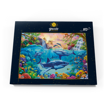 Darstellung des Puzzle Motivs The World Under the Sea 100 Puzzle Schachtel Ansicht3