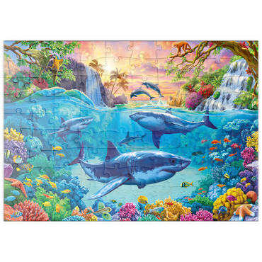 Darstellung des Puzzle Motivs puzzleplate The World Under the Sea 100 Puzzle
