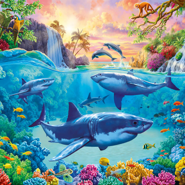 Darstellung des Puzzle Motivs The World Under the Sea 100 Puzzle 3D Modell