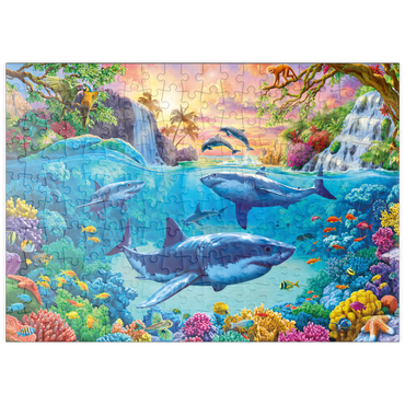 Darstellung des Puzzle Motivs puzzleplate The World Under the Sea 200 Puzzle