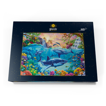 Darstellung des Puzzle Motivs The World Under the Sea 500 Puzzle Schachtel Ansicht3