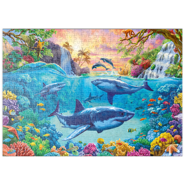 Darstellung des Puzzle Motivs puzzleplate The World Under the Sea 500 Puzzle