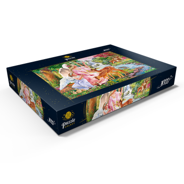 Darstellung des Puzzle Motivs Angels & Deers 1000 Puzzle Schachtel Ansicht1