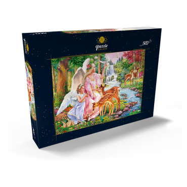 Darstellung des Puzzle Motivs Angels & Deers 500 Puzzle Schachtel Ansicht2