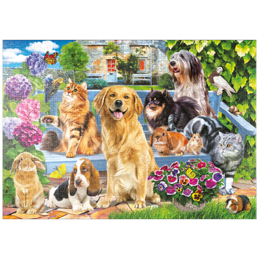 Darstellung des Puzzle Motivs puzzleplate Pets 1000 Puzzle