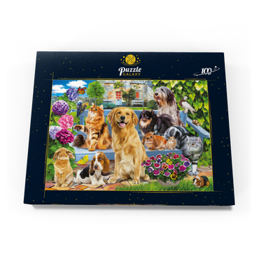 Darstellung des Puzzle Motivs Pets 100 Puzzle Schachtel Ansicht3