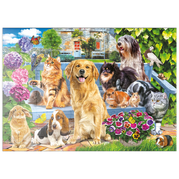 Darstellung des Puzzle Motivs puzzleplate Pets 100 Puzzle