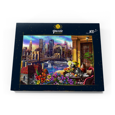 Darstellung des Puzzle Motivs Night City 100 Puzzle Schachtel Ansicht3