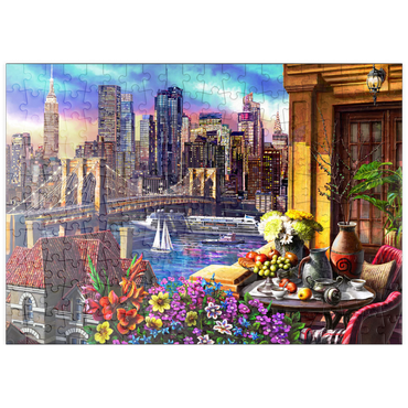 Darstellung des Puzzle Motivs puzzleplate Night City 200 Puzzle
