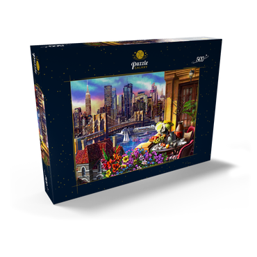 Darstellung des Puzzle Motivs Night City 500 Puzzle Schachtel Ansicht2