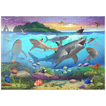Darstellung des Puzzle Motivs puzzleplate World Under Water 1000 Puzzle