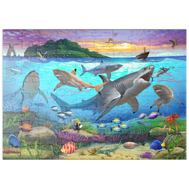 Darstellung des Puzzle Motivs puzzleplate World Under Water 100 Puzzle
