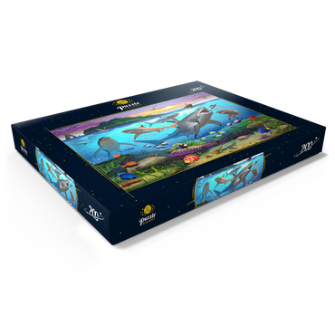 Darstellung des Puzzle Motivs World Under Water 200 Puzzle Schachtel Ansicht1