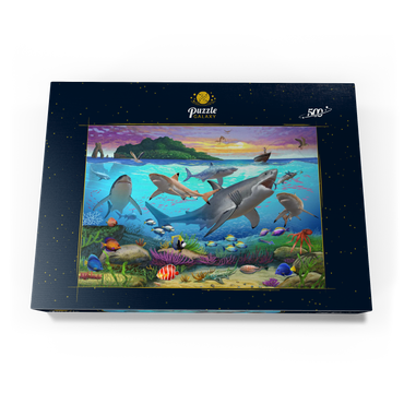 Darstellung des Puzzle Motivs World Under Water 500 Puzzle Schachtel Ansicht3
