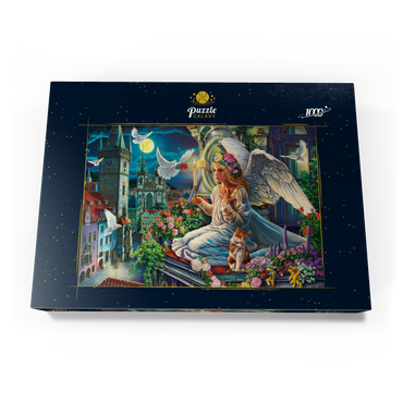 Darstellung des Puzzle Motivs Angel in the Night 1000 Puzzle Schachtel Ansicht3