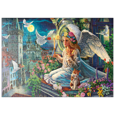 Darstellung des Puzzle Motivs puzzleplate Angel in the Night 200 Puzzle