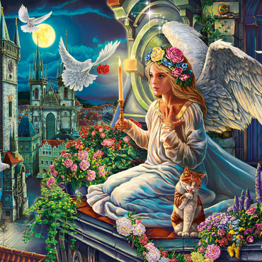 Darstellung des Puzzle Motivs Angel in the Night 200 Puzzle 3D Modell