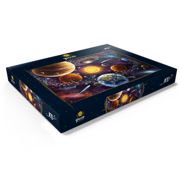 Darstellung des Puzzle Motivs Space 100 Puzzle Schachtel Ansicht1