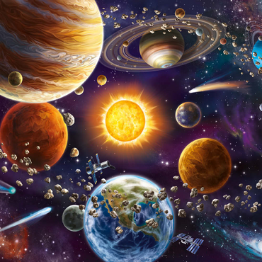 Darstellung des Puzzle Motivs Space 200 Puzzle 3D Modell