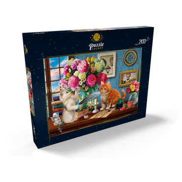 Darstellung des Puzzle Motivs Petals & Paws 200 Puzzle Schachtel Ansicht2