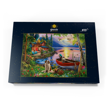 Darstellung des Puzzle Motivs Weekend Retreat 1000 Puzzle Schachtel Ansicht3