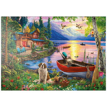 Darstellung des Puzzle Motivs puzzleplate Weekend Retreat 1000 Puzzle