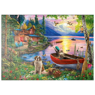 Darstellung des Puzzle Motivs puzzleplate Weekend Retreat 100 Puzzle