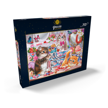 Darstellung des Puzzle Motivs Cute Kittens with Beads 200 Puzzle Schachtel Ansicht2