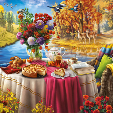 Darstellung des Puzzle Motivs Autumn Still Life 1000 Puzzle 3D Modell
