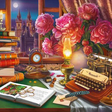 Darstellung des Puzzle Motivs Prague Still Life 100 Puzzle 3D Modell