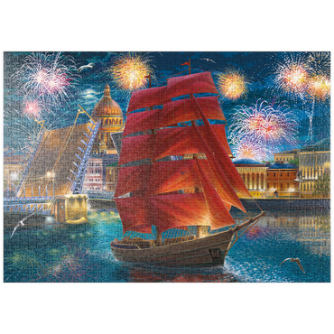 Darstellung des Puzzle Motivs puzzleplate Scarlet Sails 1000 Puzzle