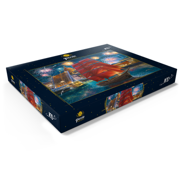 Darstellung des Puzzle Motivs Scarlet Sails 100 Puzzle Schachtel Ansicht1