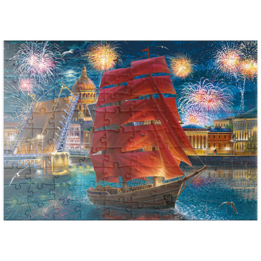 Darstellung des Puzzle Motivs puzzleplate Scarlet Sails 100 Puzzle