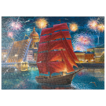 Darstellung des Puzzle Motivs puzzleplate Scarlet Sails 500 Puzzle