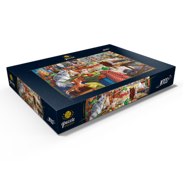 Darstellung des Puzzle Motivs Kittens in the Kitchen 1000 Puzzle Schachtel Ansicht1