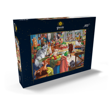 Darstellung des Puzzle Motivs Kittens in the Kitchen 1000 Puzzle Schachtel Ansicht2