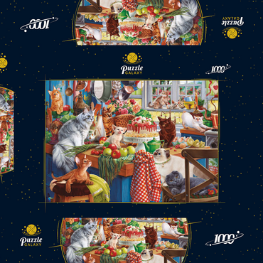 Darstellung des Puzzle Motivs Kittens in the Kitchen 1000 Puzzle Schachtel 3D Modell