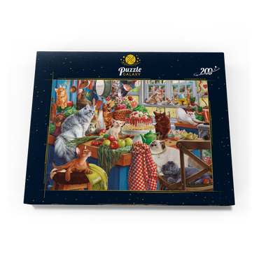 Darstellung des Puzzle Motivs Kittens in the Kitchen 200 Puzzle Schachtel Ansicht3