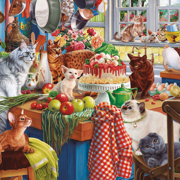 Darstellung des Puzzle Motivs Kittens in the Kitchen 200 Puzzle 3D Modell