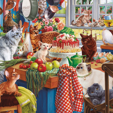 Darstellung des Puzzle Motivs Kittens in the Kitchen 500 Puzzle 3D Modell