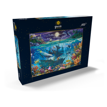 Darstellung des Puzzle Motivs Evening Undersea 1000 Puzzle Schachtel Ansicht2