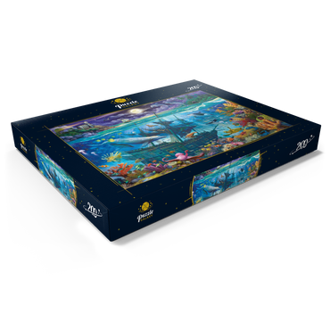 Darstellung des Puzzle Motivs Evening Undersea 200 Puzzle Schachtel Ansicht1